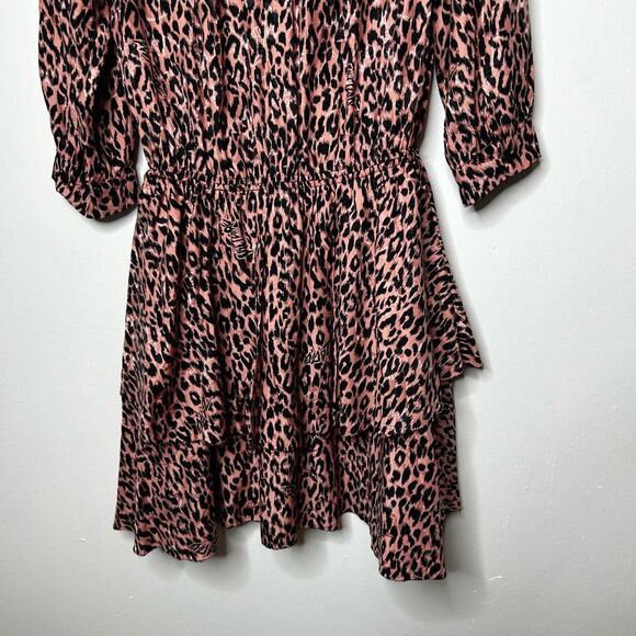 Zadig & Voltaire Pink Rooka Squeleton Mini Dress Size S Designer Runway Animal - Picture 8 of 15